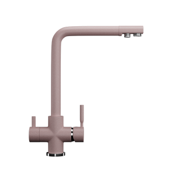 Смеситель с краном питьевой воды Ulgran u-016 цвет 315 розовый